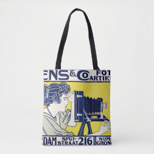 Camera Vrouw, Fotograaf, Van Caspel Tote Bag