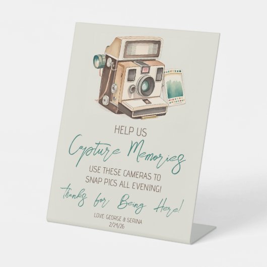  Camera Wegwerp Camera Gebruiksaanwijzing Reclamebord Met Voetstuk (Voorkant)