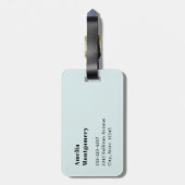 Camera with Flowers Retro Pastel Image Bagagelabel (Achterkant verticaal)