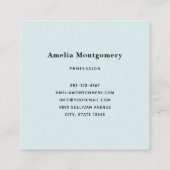 Camera with Flowers Retro Pastel Image Vierkante Visitekaartje (Achterkant)