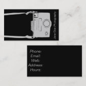 Camera Zakelijk Grijs & Zwart Film Visitekaartje (Voorkant / Achterkant)