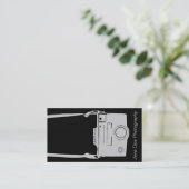 Camera Zakelijk Grijs & Zwart Film Visitekaartje (Staand voorkant)