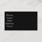 Camera Zakelijk Grijs & Zwart Film Visitekaartje (Achterkant)