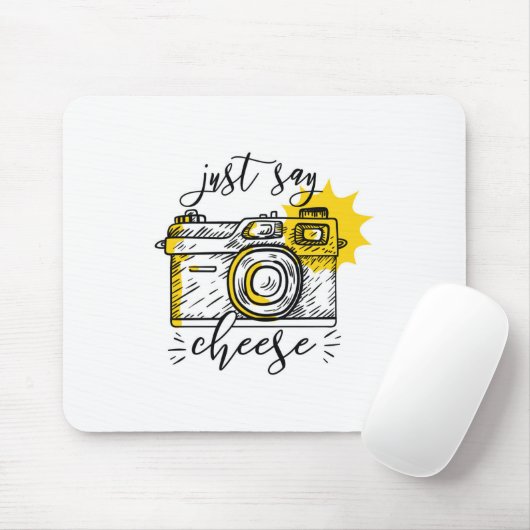 camera zeg gewoon kaas muismat (Met muis)