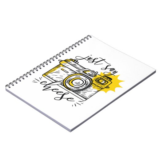  camera zeg gewoon kaas notitieboek (Linkerzijde)