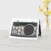 Cameradecoratie Kaart (Gele Bloem)