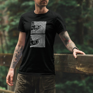 camerafilm voorgangshendel tekening t-shirt