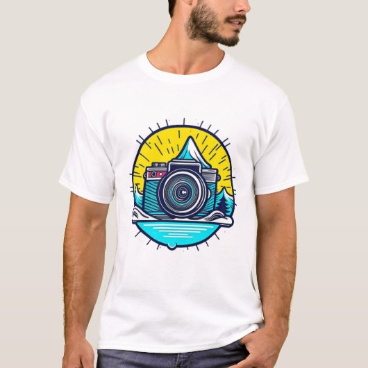 cameraillustratie t-shirt (Voorkant)