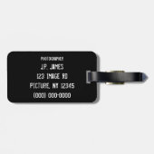  cameralens bagagelabel (Achterkant horizontaal)