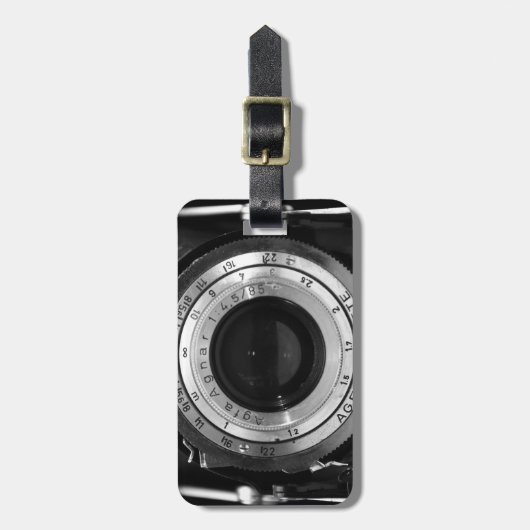 cameralens bagagelabel (Voorkant verticaal)