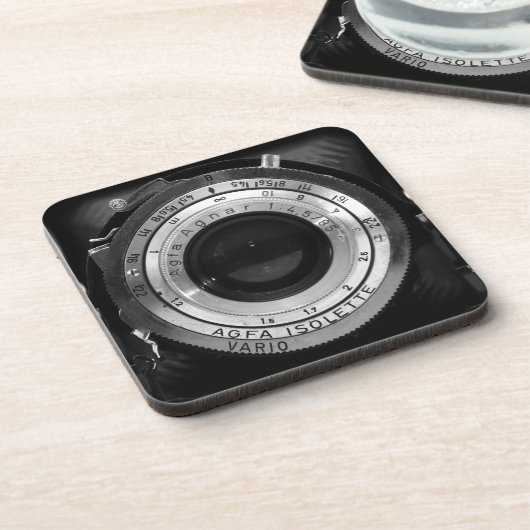 cameralens bier onderzetter (Linkerzijde)
