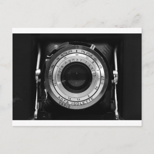  cameralens briefkaart (Voorkant)