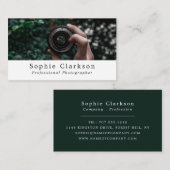 Cameralens, fotograaf, fotografie visitekaartje (Voorkant / Achterkant)