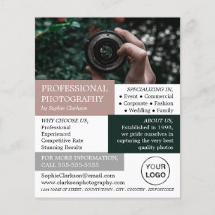 Cameralens, fotografie, fotograaf hire flyer