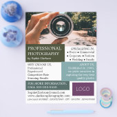 Cameralens, fotografie, fotografe hire flyer (Enkel)
