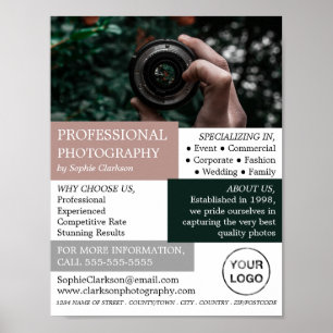 Cameralens, fotografie, fotografe hire poster