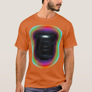 Cameralens met verlooprand t-shirt