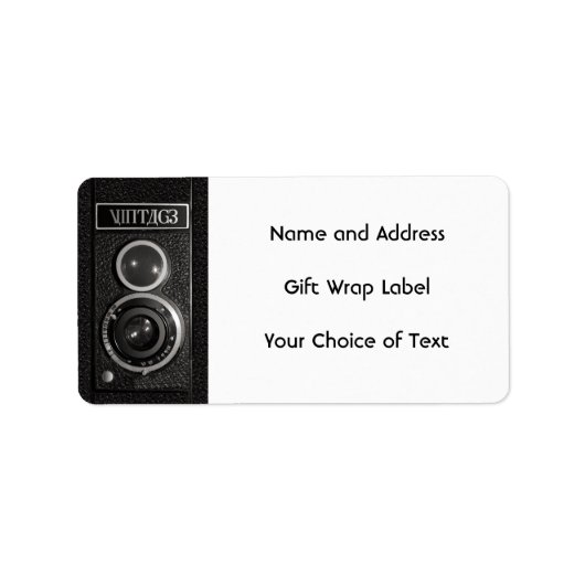 cameralens Naam en Adresetiketten Etiket (Voorkant)