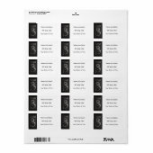 cameralens Naam en Adresetiketten Etiket (Full Sheet)