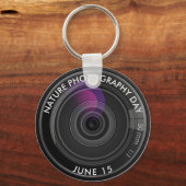 Cameralens, Natuur fotografiedag Sleutelhanger (Voorkant)