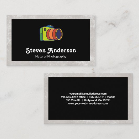 Cameralogo Visitekaartje (Voorkant / Achterkant)
