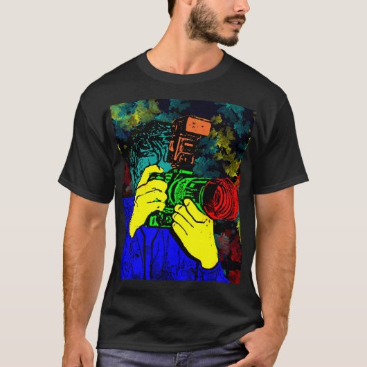 CameraMan 3D ChromaDepth T-shirt (Voorkant)