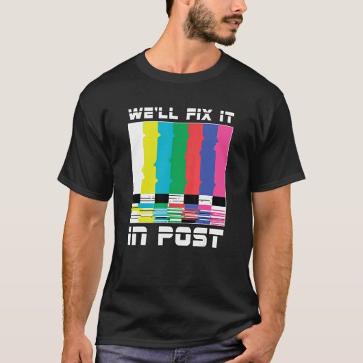 Cameraman Camera Videoographer werk dat we zullen T-shirt (Voorkant)