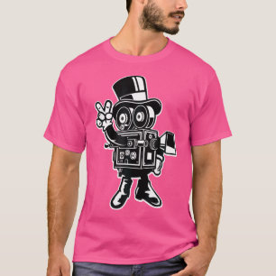 Cameraman Camerashirt Fotografie Cadeaus Voor Mann T-shirt