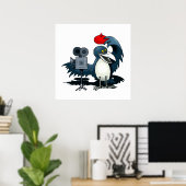 Cameraman Crow Poster (Thuiskantoor)