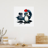 Cameraman Crow Poster (Keuken)