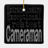 Cameraman Extraordinaire Keramisch Ornament (Achterkant)