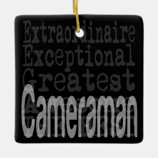 Cameraman Extraordinaire Keramisch Ornament (Voorkant)