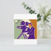 Cameraman Film Creed  Video Camera Briefkaart (Staand voorkant)