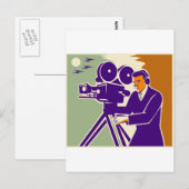 Cameraman Film Creed  Video Camera Briefkaart (Voorkant / Achterkant)
