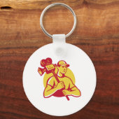 cameraman filmregisseur met  camera sleutelhanger (Voorkant)