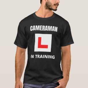 Cameraman in opleiding t-shirt