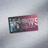 Cameraman op Studio Set Magnetisch Visitekaartje (Voorbeeld)