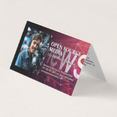 Cameraman op Studio Set Visitekaartje (Voorkant)