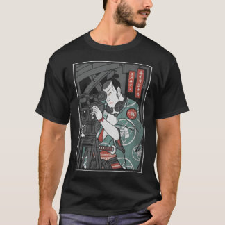 CAMERAMAN SAMURAI T-shirt fotograaf samurai