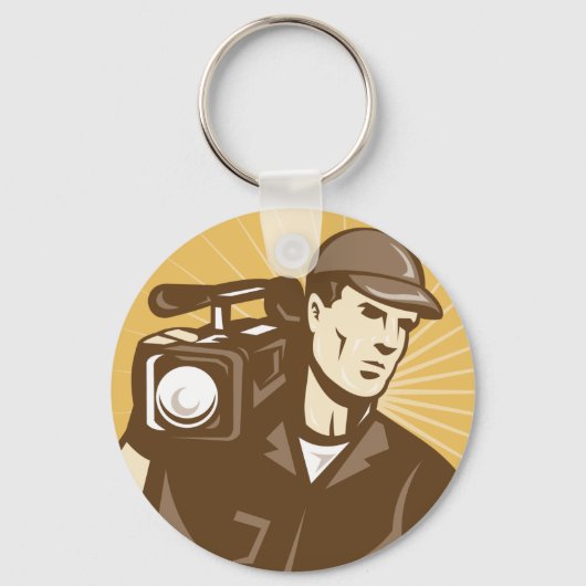 Cameraman Sleutelhanger (Voorkant)