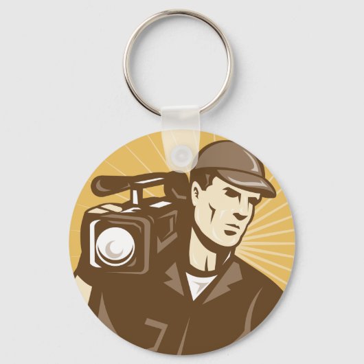 Cameraman Sleutelhanger (Achterkant)