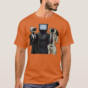 Cameraman Speakerman TVman Skibidi Toilet meme spe T-shirt