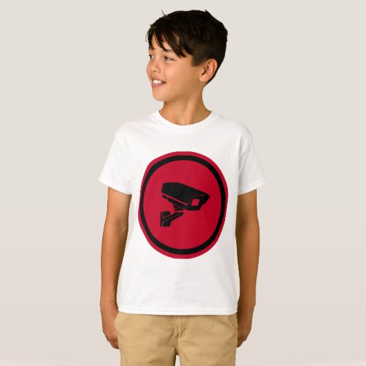 Cameraman symbool t-shirt (Voorkant volledig)