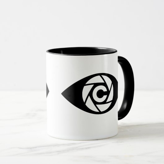 Cameraman Two-Tone Mok — De Shutterclique (Voorkant rechts)