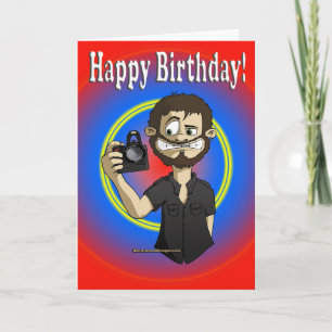 cameraman - verjaardag kaart