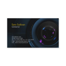 Cameraman Visitekaartje cameralens