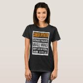 cameramanager omdat mirakelwerker funny Mannen W T-shirt (Voorkant volledig)