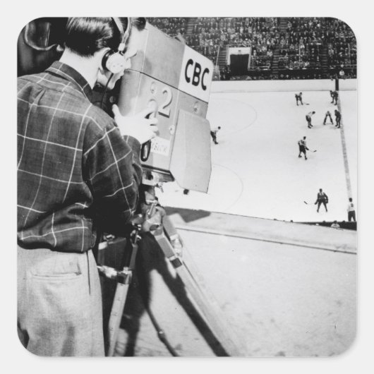 cameramanager vierkante sticker (Voorkant)