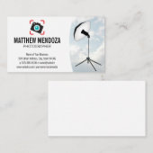 Camerapictogram | Wolken | Studio Lights Visitekaartje (Voorkant / Achterkant)