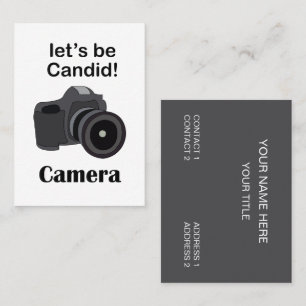 Cameraproject Professioneel Candidfotograaf Visitekaartje